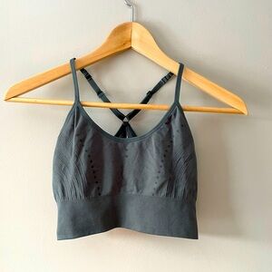 ProFit seamless green-grey sports bra - sz S